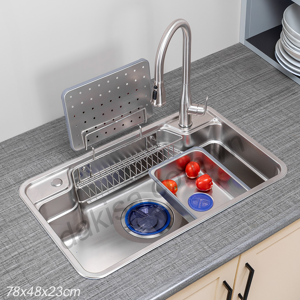 Chậu rửa chén inox 304 Dakisa C-7848NB