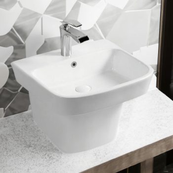 Chậu lavabo sứ treo tường WB10