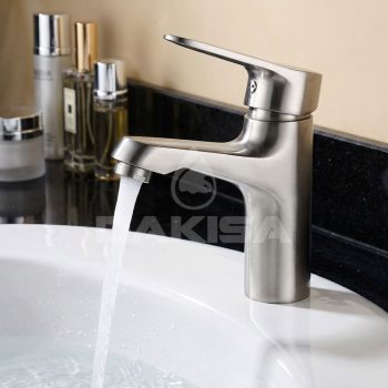 Vòi lavabo nóng lạnh inox 304 Dakisa DLNI07