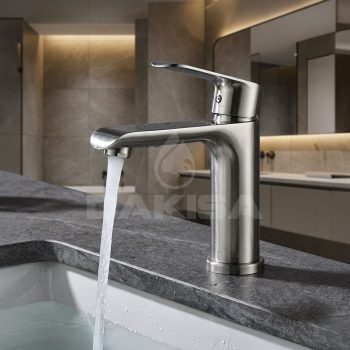 Vòi lavabo nóng lạnh inox 304 Dakisa DLNI08