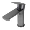 Vòi lavabo nóng lạnh inox xám Kanto KI203