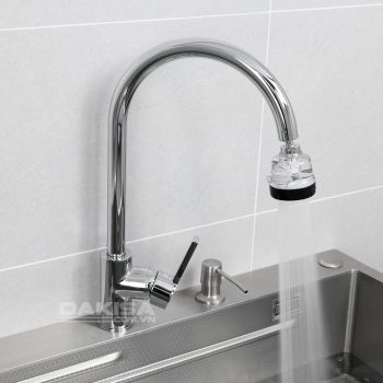 vòi rửa chén dây rút gắn chậu