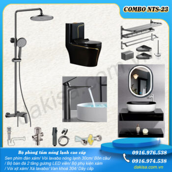 Combo phòng tắm cao cấp NTS23 - Sen cây SC09