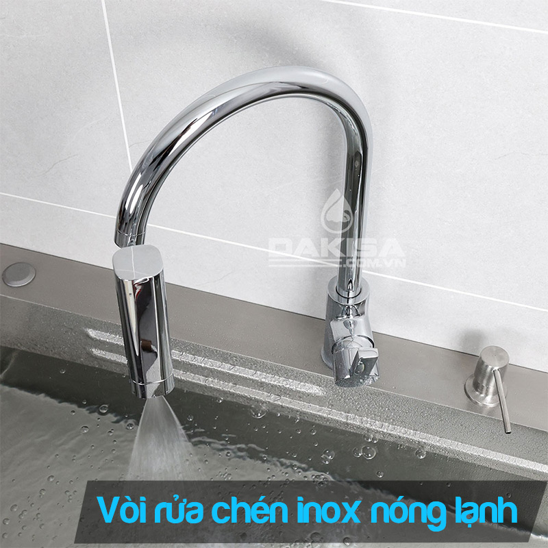 vòi rửa chén nóng lạnh