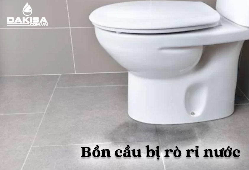 bồn cầu bị rò rỉ nước