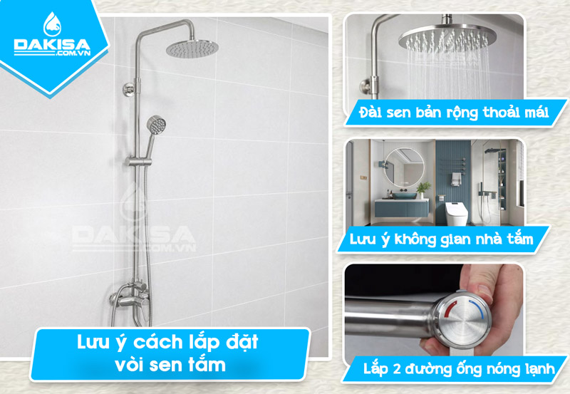 lưu ý lắp đăt thiết bị nhà tắm