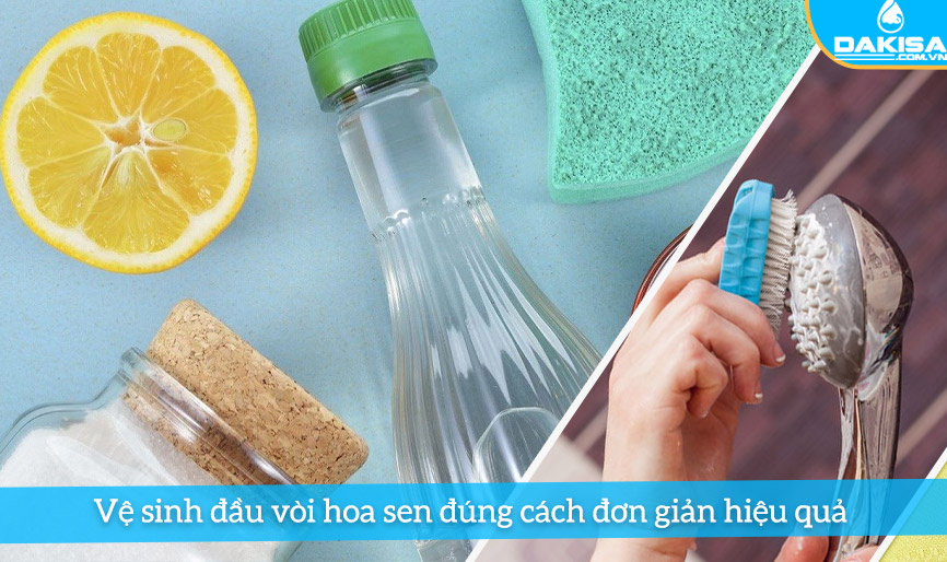 vệ sinh đầu vòi hoa sen hiệu quả