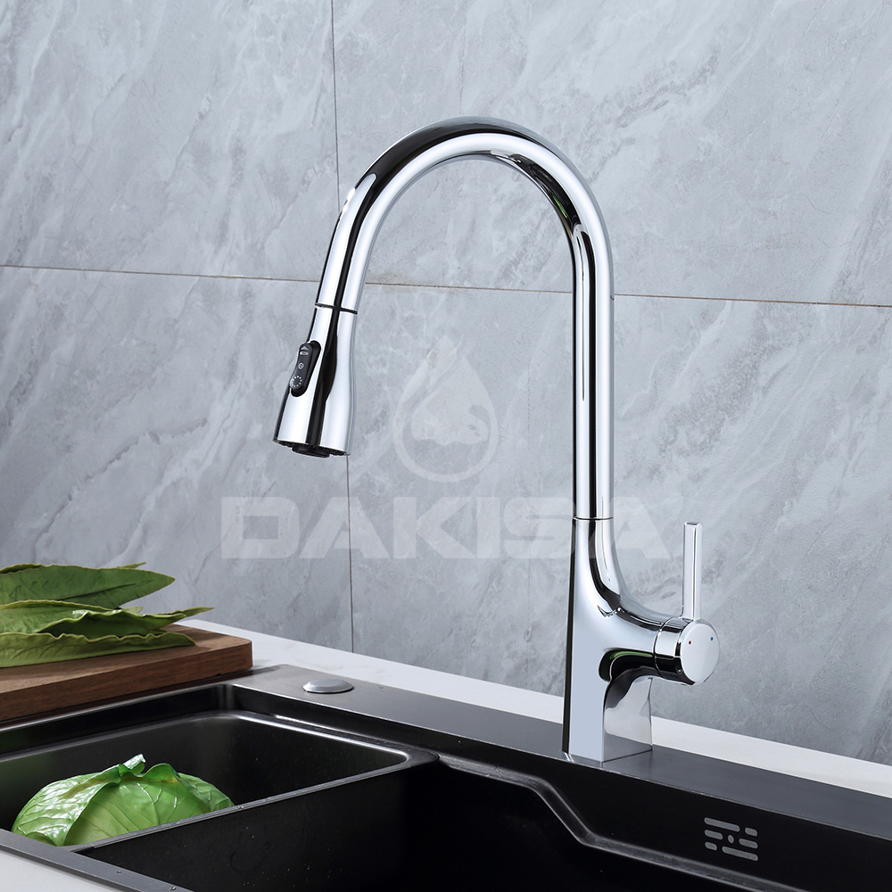 Vòi rửa chén dây rút nóng lạnh Dakisa DCN22