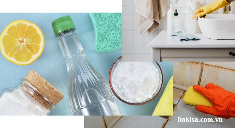 Sử dụng giấm trắng và baking soda