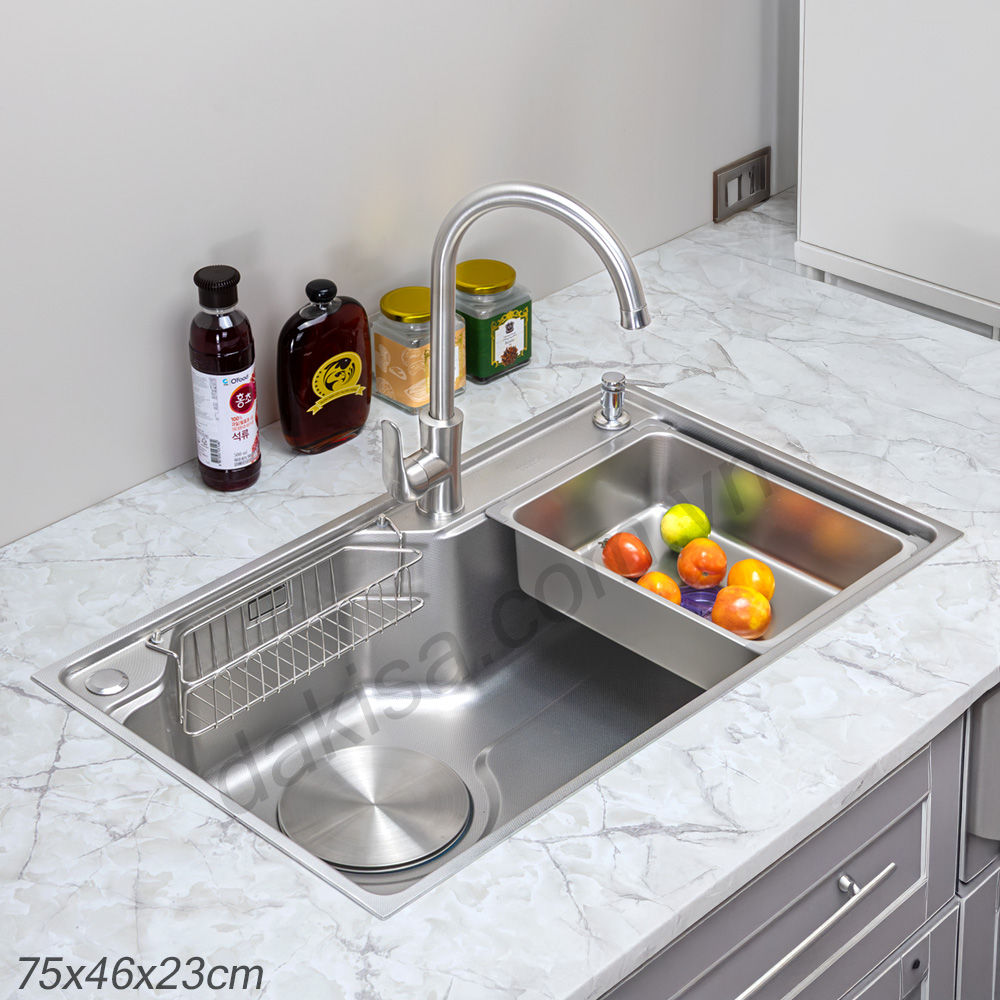 Chậu rửa chén inox 304 Dakisa C-7546S