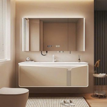 Bộ tủ lavabo nhựa PVC chống thấm LBT35 - 100cm