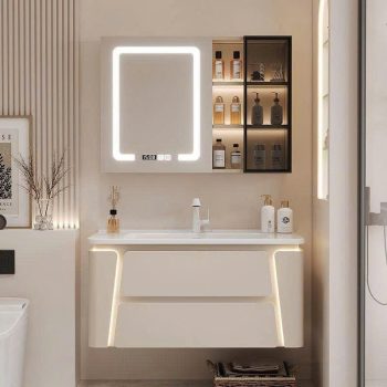 Bộ tủ lavabo nhựa PVC chống thấm LBT44 - 80cm