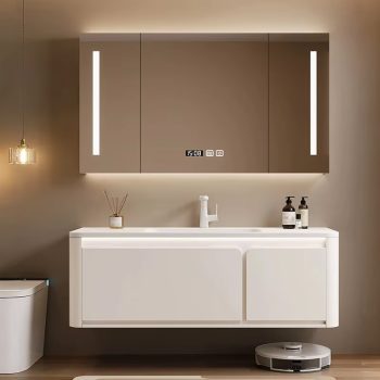 Bộ tủ lavabo nhựa PVC chống thấm LBT47 - 100cm